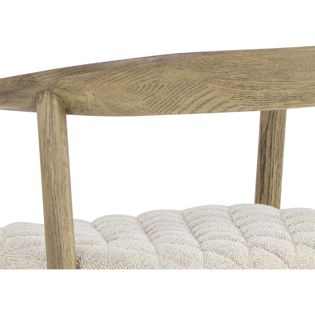 Jeremy 35.75 inch Weathered Oak / Dove Cream Counter Stool